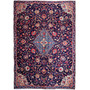Arak Persian Rug 10'8" x 7'3" - Semi Antique Medallion Crimson, Red Hand Knotted | front view | SKU 112603
