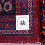 Sarouk Persian Rug 13'1" x 9'4" - Semi Antique Medallion Red, Blue Hand Knotted | full view | SKU 112609