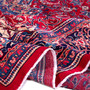 Mahal Persian Rug 13'7" x 10'8" - Semi Antique Medallion Ivory, Pink Hand Knotted | detail view | SKU 112610