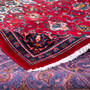 Arak Persian Rug 12'12" x 9'7" - Semi Antique Medallion Crimson, Red Hand Knotted | corner detail | SKU 112626