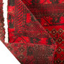 Baluch Persian Rug 6'7" x 2'7" - Semi Antique Mihrab Red, Blue Hand Knotted | corner detail | SKU 110119