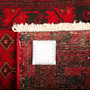 Baluch Persian Rug 6'7" x 2'7" - Semi Antique Mihrab Red, Blue Hand Knotted | full view | SKU 110119