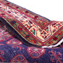 Arak Persian Rug 10'10" x 3'11" - Semi Antique Medallion Crimson, Red Hand Knotted | corner detail | SKU 112632
