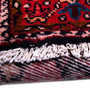 Hamadan Persian Rug 14x3 ft - Semi Antique Afshan Red, Blue Hand Knotted | pile detail | SKU 112635