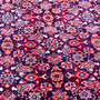 Arak Persian Rug 8'6" x 5'3" - Semi Antique Medallion Crimson, Red Hand Knotted | side view | SKU 112657