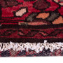 Hamadan Persian Rug 12'6" x 2'7" - Semi Antique Afshan Red, Blue Hand Knotted | pile detail | SKU 112658
