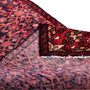 Hamadan Persian Rug 12x2 ft - Semi Antique Afshan Red, Blue Hand Knotted | corner detail | SKU 112658
