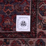 Hamadan Persian Rug 10x3 ft - Semi Antique Afshan Red, Blue Hand Knotted | full view | SKU 112661