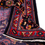 Arak Persian Rug 9x3 ft - Semi Antique Eslimi (Arabesque), Shah Abbasi Navy Blue, Madder Red, Crimson Hand Knotted | corner detail | SKU 112662