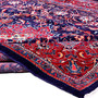 Mahal Persian Rug 13'7" x 9'5" - Semi Antique Medallion Ivory, Pink Hand Knotted | detail view | SKU 112664