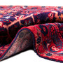 Veramin Persian Rug 7'9" x 4'1" - Semi Antique Vagireh Blue, Navy Blue Hand Knotted | detail view | SKU 112669