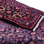 Arak Persian Rug 9x3 ft - Semi Antique Herati (Mahi), Afshan (All-Over) Dark Red, Navy Blue, Crimson Hand Knotted | corner detail | SKU 112670