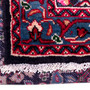 Arak Persian Rug 9x3 ft - Semi Antique Herati (Mahi), Afshan (All-Over) Dark Red, Navy Blue, Crimson Hand Knotted | pile detail | SKU 112670