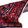 Arak Persian Rug 10'6" x 4'2" - Semi Antique Medallion Crimson, Red Hand Knotted | detail view | SKU 112672