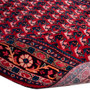 Boteh Persian Rug 10x4 ft - Semi Antique Herati (Mahi), Afshan (All-Over) Crimson, Navy Blue, Cream Hand Knotted | detail view | SKU 112673