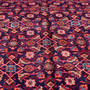 Arak Persian Rug 10'2" x 5'2" - Semi Antique Medallion Crimson, Red Hand Knotted | side view | SKU 112674