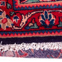 Arak Persian Rug 10'1" x 3'6" - Semi Antique Medallion Crimson, Red Hand Knotted | pile detail | SKU 112678