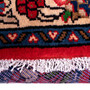 Sarouk Persian Rug 9x3 ft - Semi Antique Medallion (Toranj), Shah Abbasi Red, Cream, Navy Blue Hand Knotted | pile detail | SKU 112680
