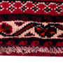 Shiraz Persian Rug 8'2" x 5'3" - Semi Antique Geometric Blue, Red Hand Knotted | back view | SKU 112714