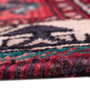 Shiraz Persian Rug 7'11" x 5'5" - Semi Antique Geometric Blue, Red Hand Knotted | back view | SKU 112723