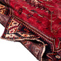 Shiraz Persian Rug 7'8" x 5'1" - Semi Antique Geometric Blue, Red Hand Knotted | detail view | SKU 112728
