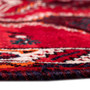 Shiraz Persian Rug 7'10" x 5'3" - Semi Antique Geometric Blue, Red Hand Knotted | back view | SKU 112729