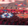 Shiraz Persian Rug 7'11" x 4'9" - Semi Antique Geometric Blue, Red Hand Knotted | back view | SKU 112730