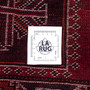 Shiraz Persian Rug 8'4" x 5'1" - Semi Antique Geometric Blue, Red Hand Knotted | full view | SKU 112734