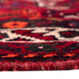 Shiraz Persian Rug 8'5" x 5'11" - Semi Antique Geometric Blue, Red Hand Knotted | back view | SKU 112738