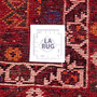 Shiraz Persian Rug 8'5" x 5'11" - Semi Antique Geometric Blue, Red Hand Knotted | full view | SKU 112738