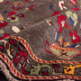 Shiraz Persian Rug 8'6" x 5'0" - Semi Antique Geometric Blue, Red Hand Knotted | detail view | SKU 112739