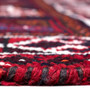 Shiraz Persian Rug 8x5 ft - Semi Antique Geometric Blue, Red Hand Knotted | back view | SKU 112740