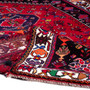 Shiraz Persian Rug 8'0" x 5'3" - Semi Antique Geometric Blue, Red Hand Knotted | detail view | SKU 112741