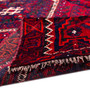 Shiraz Persian Rug 7'1" x 4'3" - Semi Antique Geometric Blue, Red Hand Knotted | pile detail | SKU 112744