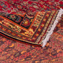 Qashqai Persian Rug 15'11" x 10'0" - Semi Antique Geometric Crimson, Blue Hand Knotted | corner detail | SKU 112747