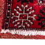 Baluch Persian Rug 6'7" x 3'11" - Semi Antique Mihrab Red, Blue Hand Knotted | pile detail | SKU 112751