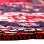 Shiraz Persian Rug 9'2" x 6'0" - Semi Antique Geometric Blue, Red Hand Knotted | back view | SKU 112762