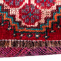 Shiraz Persian Rug 5'4" x 3'5" - Semi Antique Geometric Blue, Red Hand Knotted | pile detail | SKU 112764