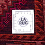 Shiraz Persian Rug 8'2" x 5'4" - Semi Antique Geometric Blue, Red Hand Knotted | full view | SKU 112766