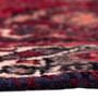 Shiraz Persian Rug 8x6 ft - Semi Antique Medallion Geometric Madder Red, Dark Red, Black Hand Knotted | back view | SKU 112770