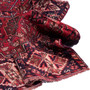 Shiraz Persian Rug 4'9" x 2'9" - Semi Antique Geometric Blue, Red Hand Knotted | detail view | SKU 112771