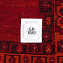 Shiraz Persian Rug 6x3 ft - Semi Antique Geometric Blue, Red Hand Knotted | full view | SKU 112772