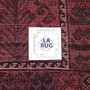 Shiraz Persian Rug 6'4" x 4'11" - Semi Antique Geometric Blue, Red Hand Knotted | full view | SKU 112773