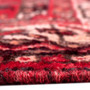 Shiraz Persian Rug 5'1" x 3'5" - Semi Antique Geometric Blue, Red Hand Knotted | back view | SKU 112774