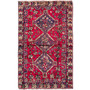 Shiraz Persian Rug 6x3 ft - Semi Antique Geometric Blue, Red Hand Knotted | front view | SKU 112777