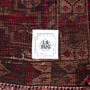 Shiraz Persian Rug 6x3 ft - Semi Antique Geometric Blue, Red Hand Knotted | full view | SKU 112777