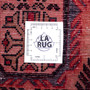 Ardabil Persian Rug 8'6" x 3'3" - Semi Antique Medallion Turquoise, White Hand Knotted | full view | SKU 112784
