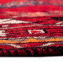 Shiraz Persian Rug 9'6" x 4'11" - Semi Antique Geometric Blue, Red Hand Knotted | back view | SKU 112789
