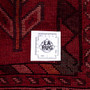 Shiraz Persian Rug 9x4 ft - Semi Antique Geometric, Tribal and Nomadic Red, Burgundy, Cream Hand Knotted | full view | SKU 112789
