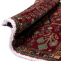 Qashqai Persian Rug 2'3" x 2'3" - Semi Antique Geometric Crimson, Blue Hand Knotted | side view | SKU 112792
